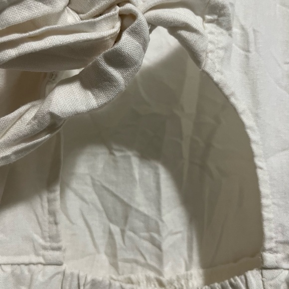 Puff Short Sleeve Linen Maternity Dress - Ingrid Isabel Xl - Picture 8 of 10